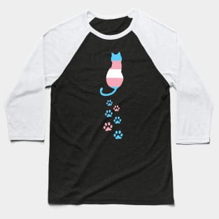 Transgender Pride Cat Gift Support Trans Community Baseball T-Shirt